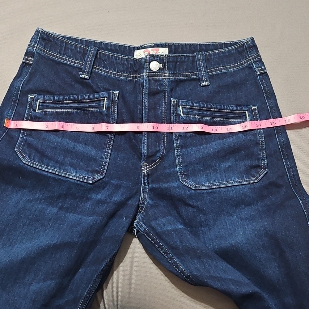 We The Free Jeans Women’s Button Fly Dark Blue Jeans - Picture 8 of 8